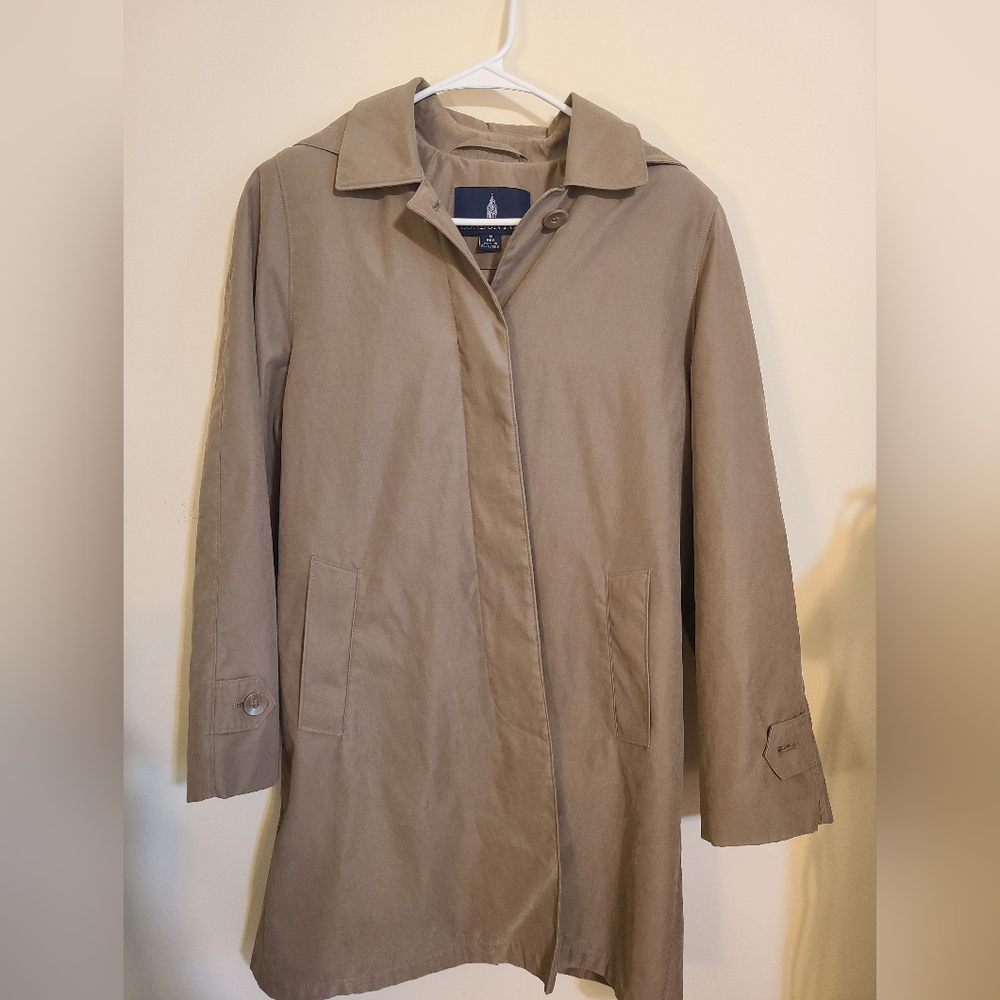 Vintage Women's Hooded London Fog Trench Coat Size M
